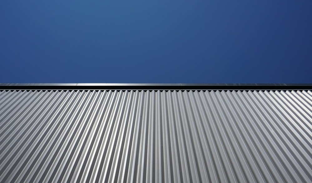 A metal roof