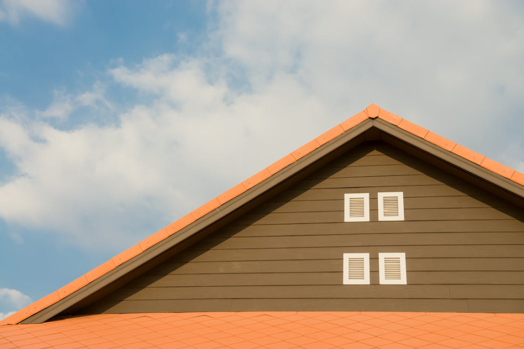 Orange and grey roof